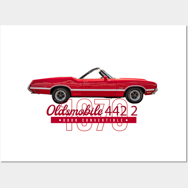 1970 Oldsmobile 442 2 Door Convertible Wall Art by Gestalt Imagery